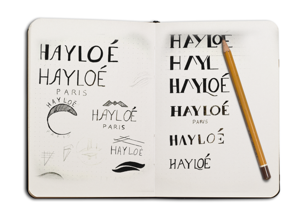 Croquis des logos Hayloé